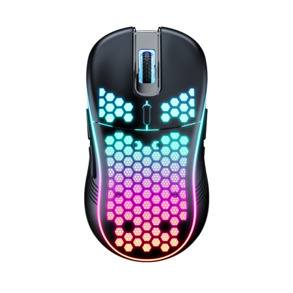 SA-1 Dual Mode Honeycomb Shell RGB Wireless Bluetooth Computer Gaming Mouse - Image 4