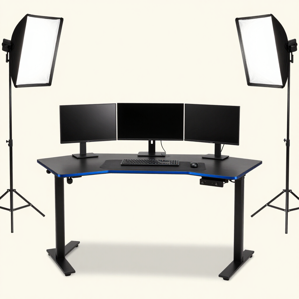 Z-Shaped Gaming Desk (Budget Dual-Monitor Ready)