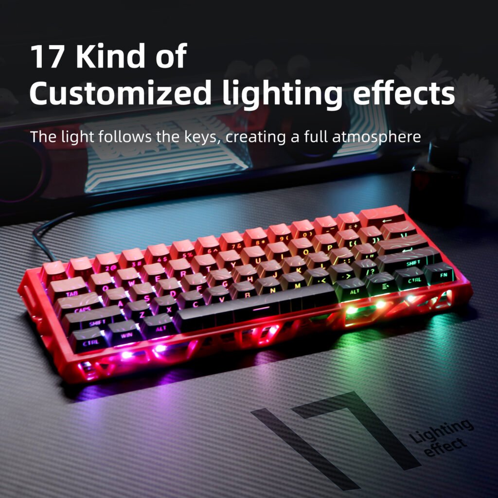 61-Key Wired Mechanical Gaming Keyboard (NJ61)