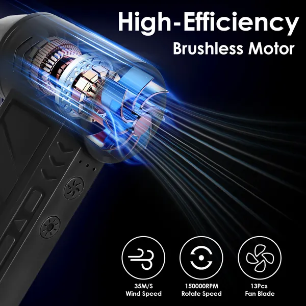 Cordless Electric Air Duster for PC & Keyboard Cleaning - Image 2