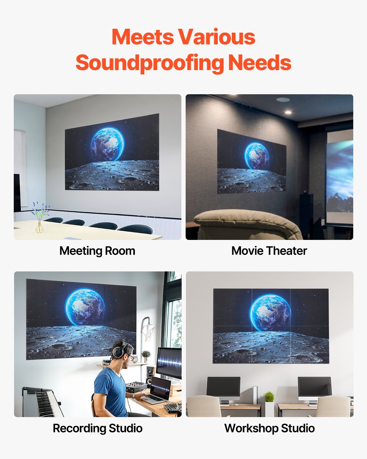 6-Pack Decorative Acoustic Wall Panels - Image 3