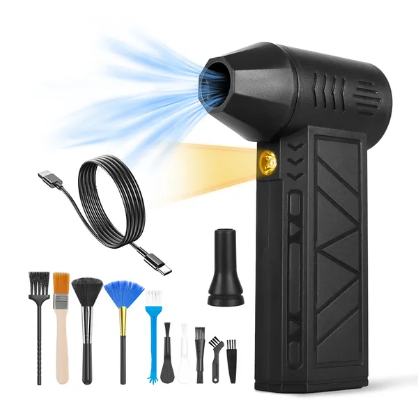 Cordless Electric Air Duster for PC & Keyboard Cleaning