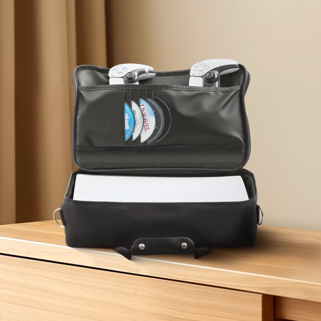 PS5 & PS5 Slim Carrying Case — Water-Resistant Travel Bag