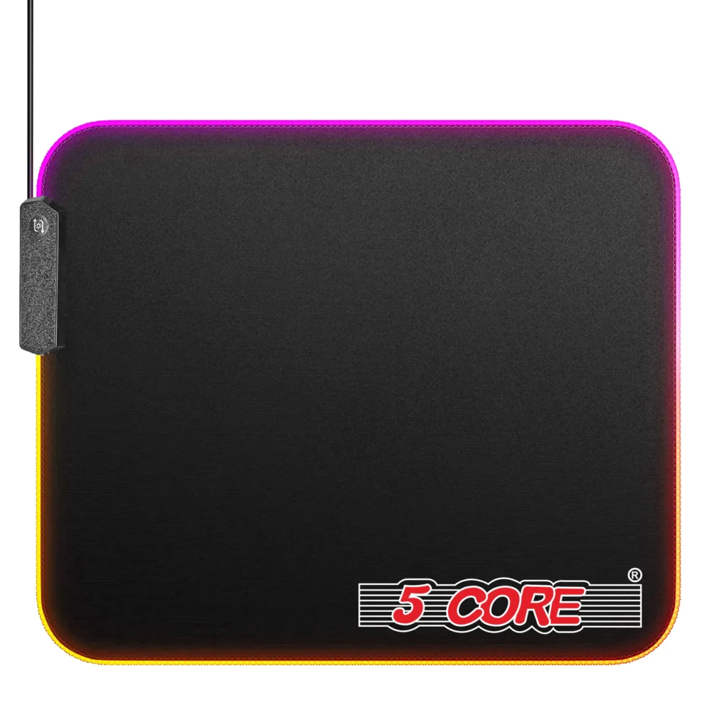 5 Core RGB Gaming Mouse Pad — 12 Lighting Modes